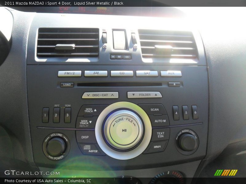 Liquid Silver Metallic / Black 2011 Mazda MAZDA3 i Sport 4 Door