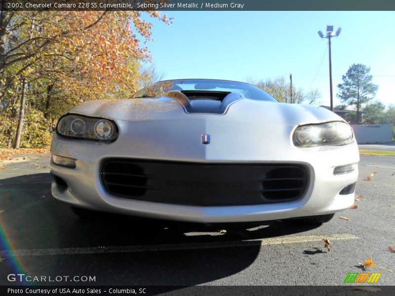 Sebring Silver Metallic / Medium Gray 2002 Chevrolet Camaro Z28 SS Convertible