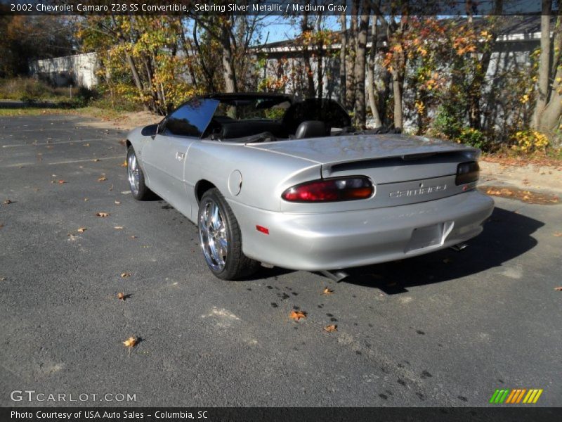 Sebring Silver Metallic / Medium Gray 2002 Chevrolet Camaro Z28 SS Convertible