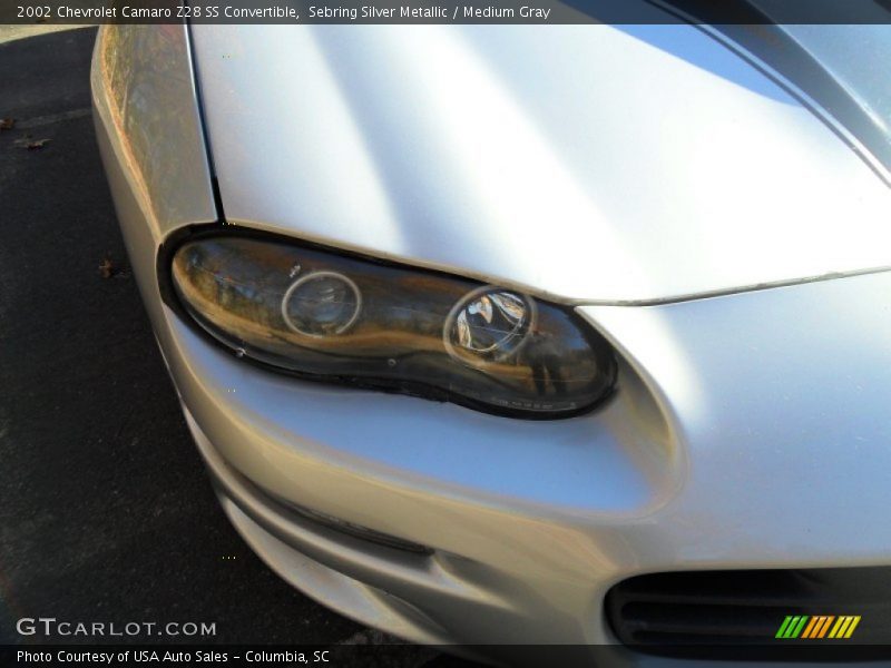 Sebring Silver Metallic / Medium Gray 2002 Chevrolet Camaro Z28 SS Convertible