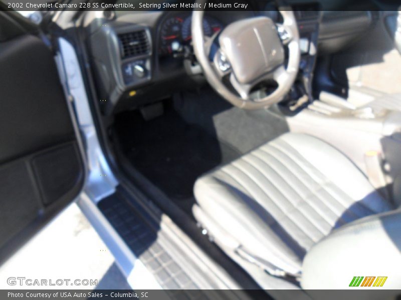 Sebring Silver Metallic / Medium Gray 2002 Chevrolet Camaro Z28 SS Convertible
