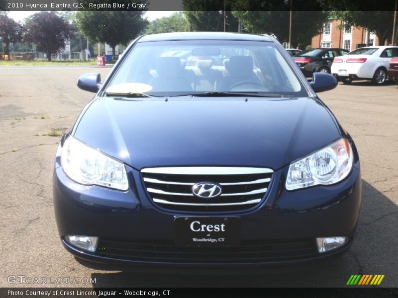 Regatta Blue / Gray 2010 Hyundai Elantra GLS