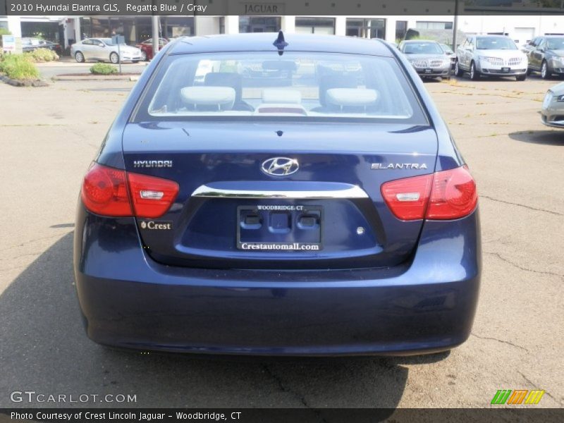 Regatta Blue / Gray 2010 Hyundai Elantra GLS