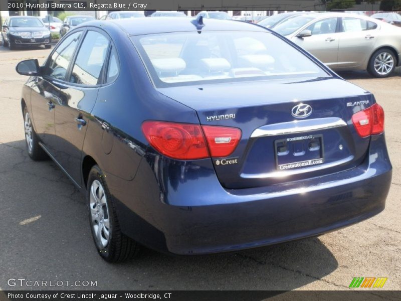 Regatta Blue / Gray 2010 Hyundai Elantra GLS