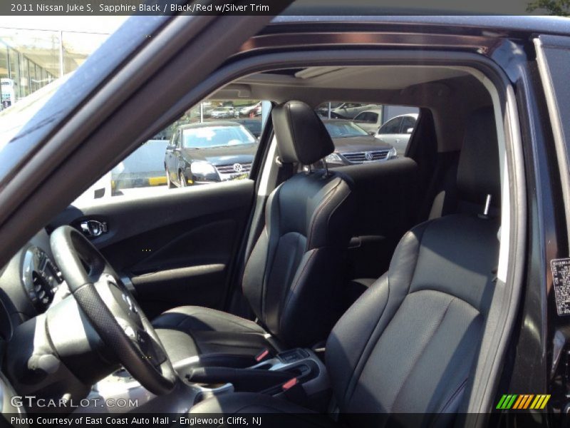 Sapphire Black / Black/Red w/Silver Trim 2011 Nissan Juke S