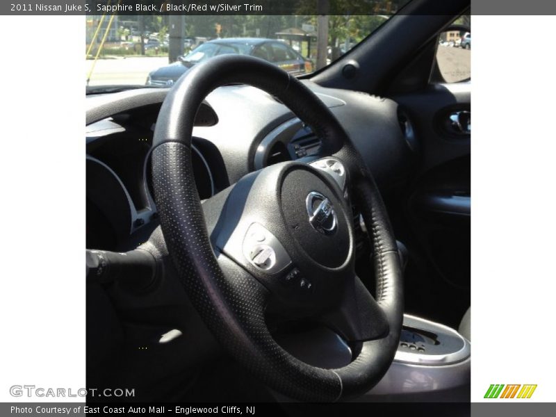 Sapphire Black / Black/Red w/Silver Trim 2011 Nissan Juke S