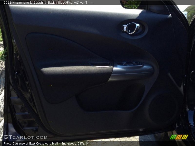 Sapphire Black / Black/Red w/Silver Trim 2011 Nissan Juke S