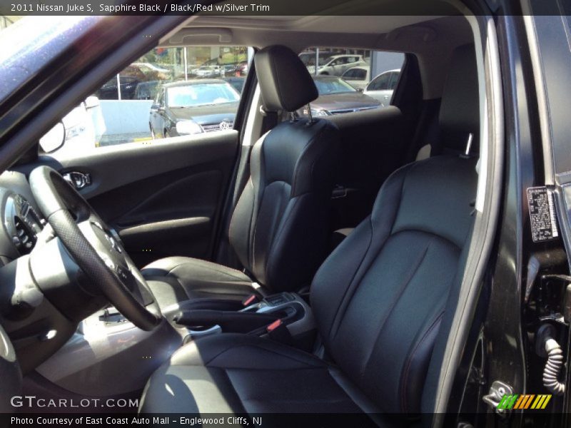 Sapphire Black / Black/Red w/Silver Trim 2011 Nissan Juke S