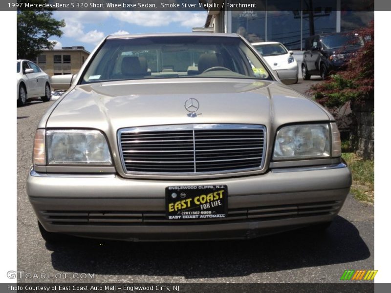 Smoke Silver Metallic / Parchment 1997 Mercedes-Benz S 320 Short Wheelbase Sedan