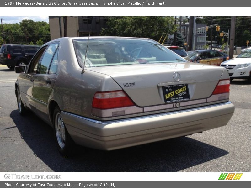 Smoke Silver Metallic / Parchment 1997 Mercedes-Benz S 320 Short Wheelbase Sedan