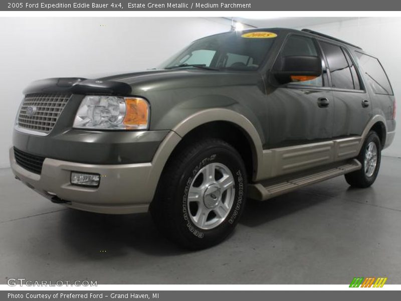 Estate Green Metallic / Medium Parchment 2005 Ford Expedition Eddie Bauer 4x4