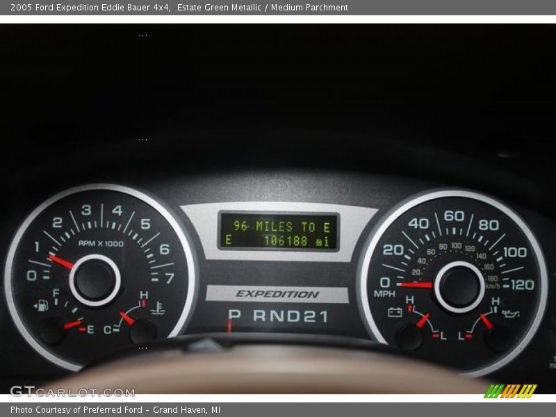 Estate Green Metallic / Medium Parchment 2005 Ford Expedition Eddie Bauer 4x4
