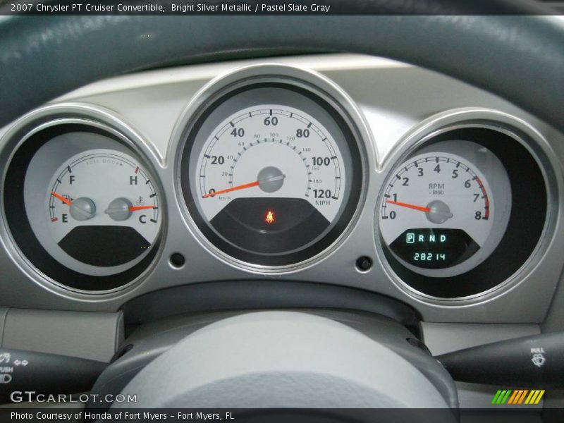 Bright Silver Metallic / Pastel Slate Gray 2007 Chrysler PT Cruiser Convertible