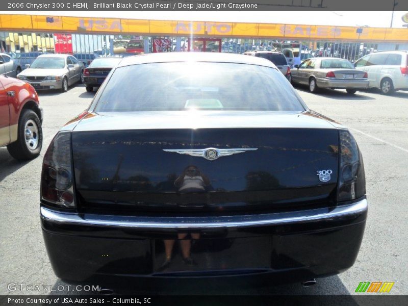 Brilliant Black Crystal Pearl / Deep Jade/Light Graystone 2006 Chrysler 300 C HEMI