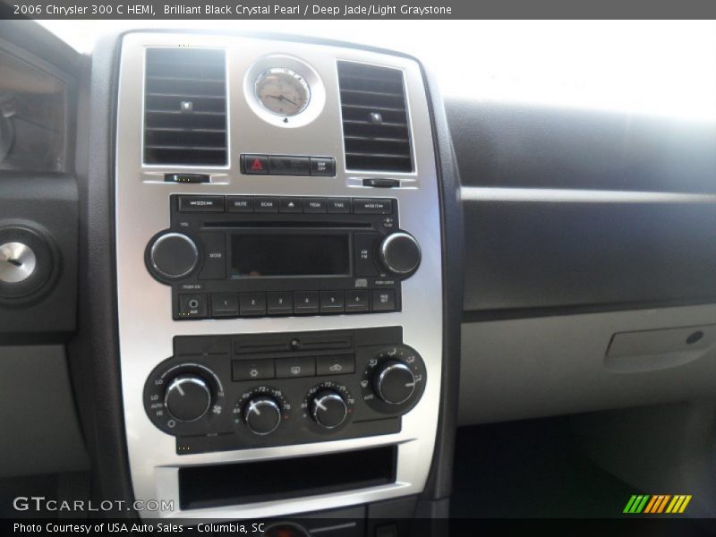 Brilliant Black Crystal Pearl / Deep Jade/Light Graystone 2006 Chrysler 300 C HEMI