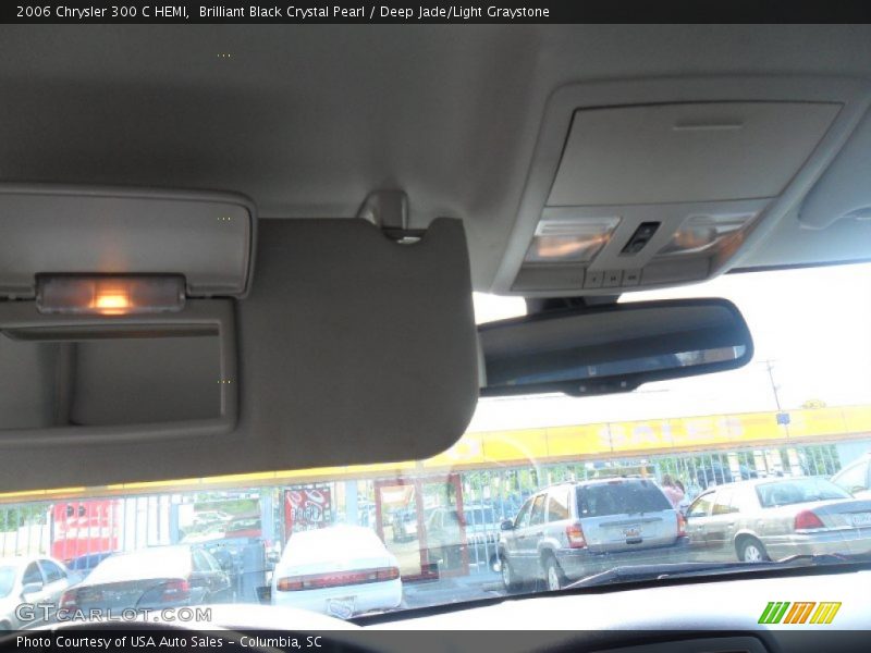 Brilliant Black Crystal Pearl / Deep Jade/Light Graystone 2006 Chrysler 300 C HEMI