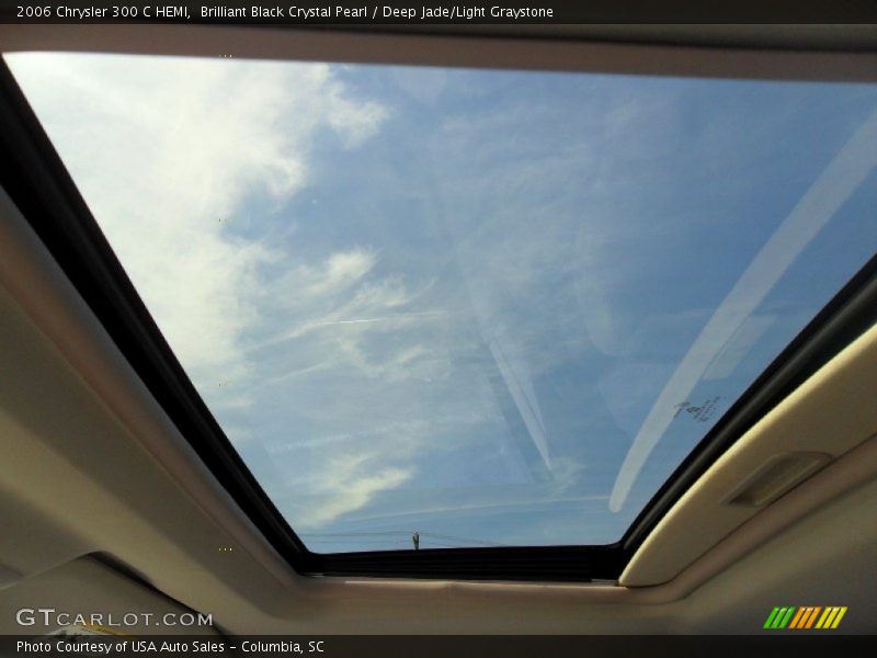 Brilliant Black Crystal Pearl / Deep Jade/Light Graystone 2006 Chrysler 300 C HEMI