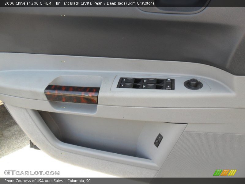 Brilliant Black Crystal Pearl / Deep Jade/Light Graystone 2006 Chrysler 300 C HEMI