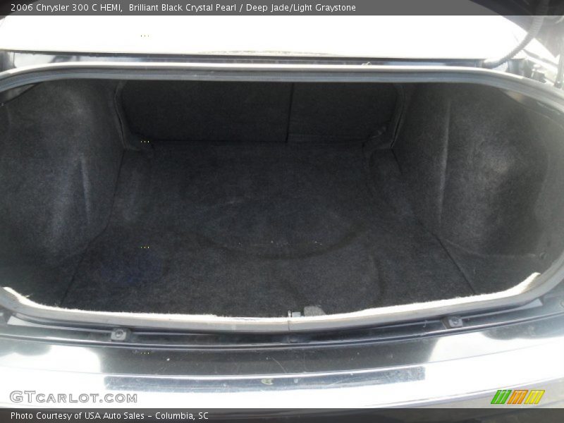 Brilliant Black Crystal Pearl / Deep Jade/Light Graystone 2006 Chrysler 300 C HEMI