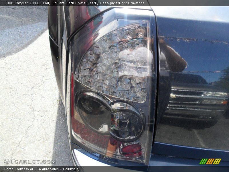 Brilliant Black Crystal Pearl / Deep Jade/Light Graystone 2006 Chrysler 300 C HEMI