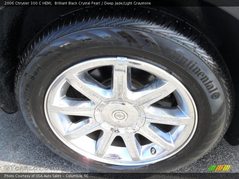 Brilliant Black Crystal Pearl / Deep Jade/Light Graystone 2006 Chrysler 300 C HEMI