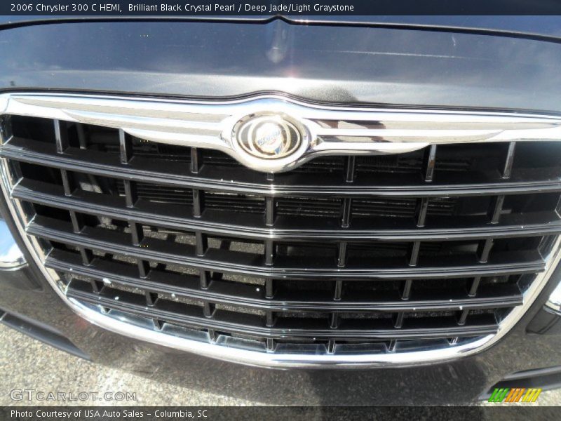 Brilliant Black Crystal Pearl / Deep Jade/Light Graystone 2006 Chrysler 300 C HEMI