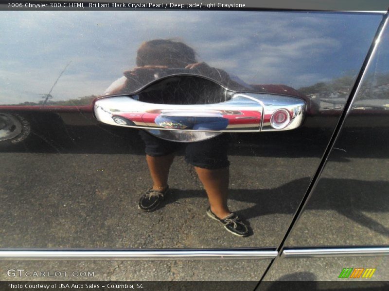 Brilliant Black Crystal Pearl / Deep Jade/Light Graystone 2006 Chrysler 300 C HEMI