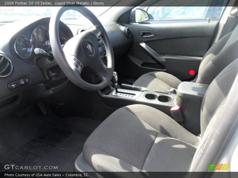 Liquid Silver Metallic / Ebony 2006 Pontiac G6 V6 Sedan