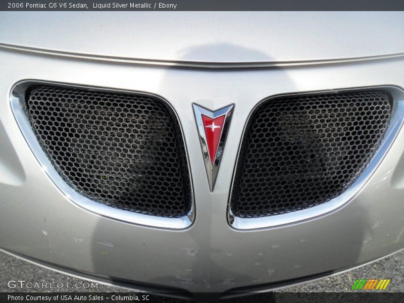 Liquid Silver Metallic / Ebony 2006 Pontiac G6 V6 Sedan
