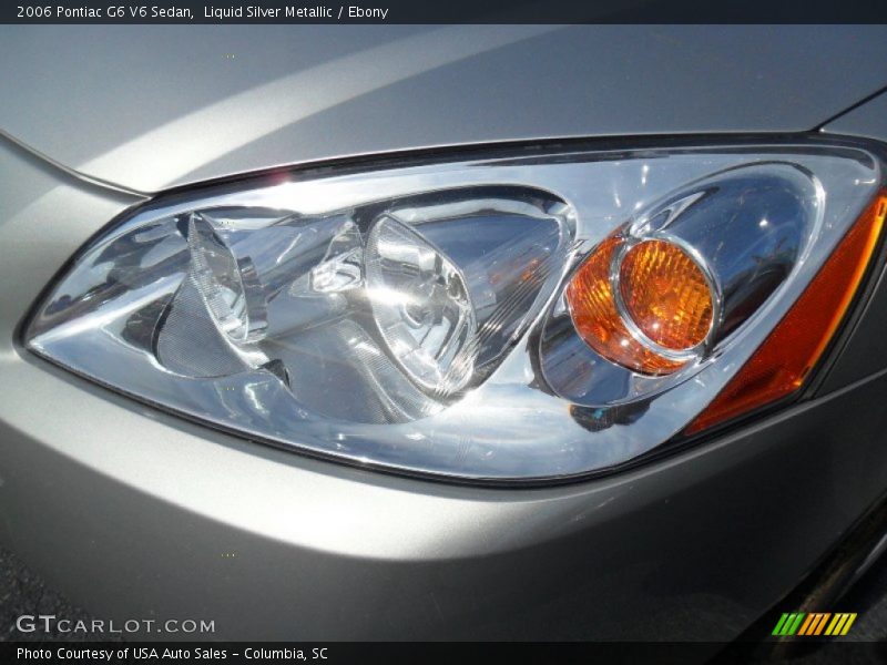 Liquid Silver Metallic / Ebony 2006 Pontiac G6 V6 Sedan
