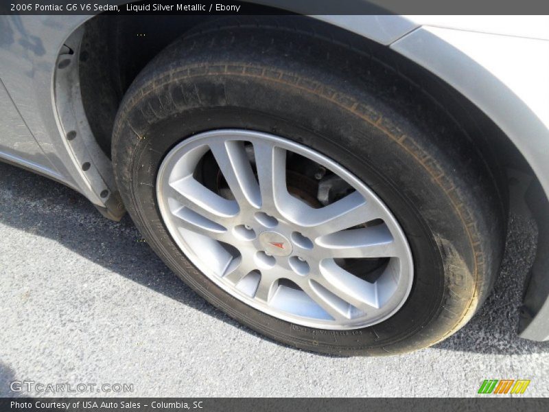 Liquid Silver Metallic / Ebony 2006 Pontiac G6 V6 Sedan