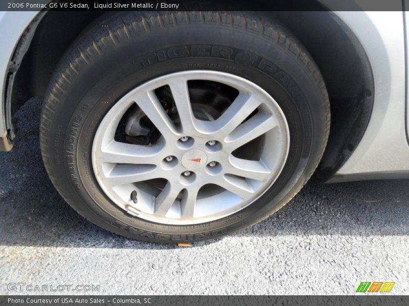 Liquid Silver Metallic / Ebony 2006 Pontiac G6 V6 Sedan