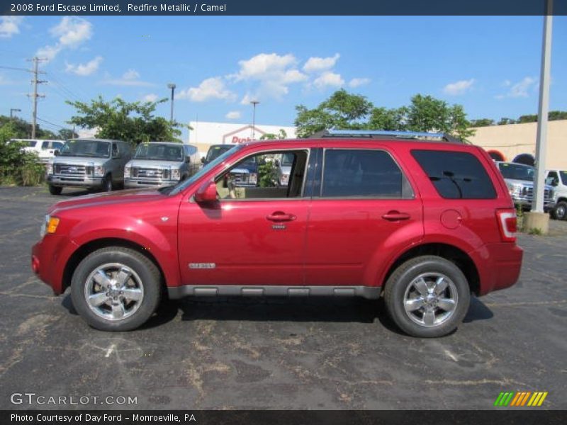 Redfire Metallic / Camel 2008 Ford Escape Limited