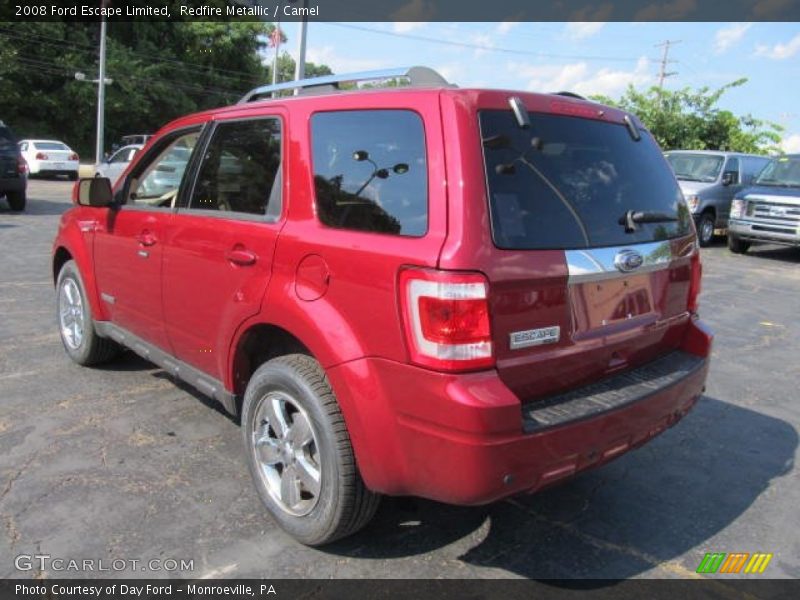 Redfire Metallic / Camel 2008 Ford Escape Limited