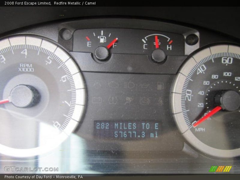 Redfire Metallic / Camel 2008 Ford Escape Limited