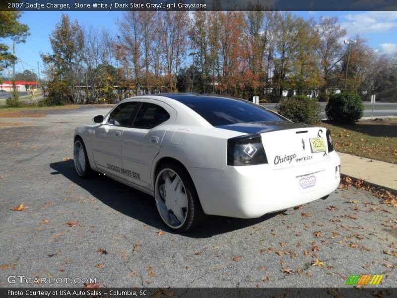 Stone White / Dark Slate Gray/Light Graystone 2007 Dodge Charger