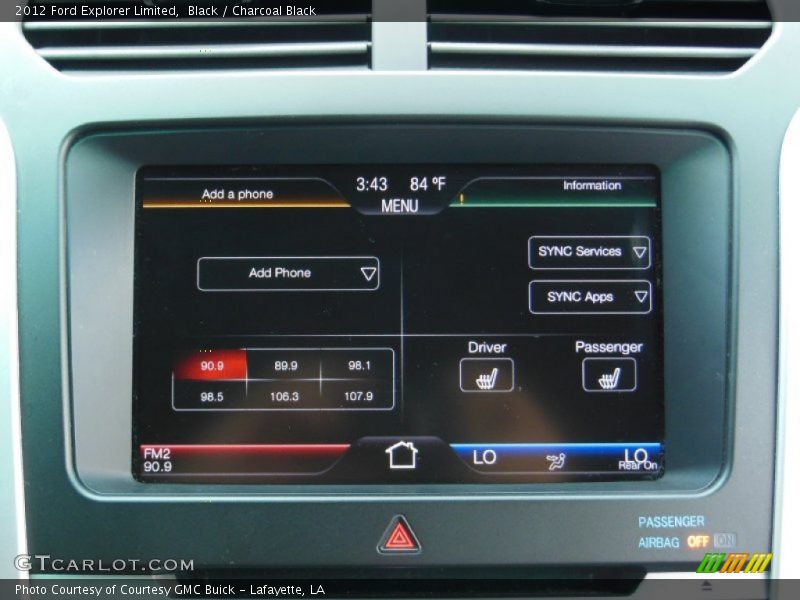 Black / Charcoal Black 2012 Ford Explorer Limited
