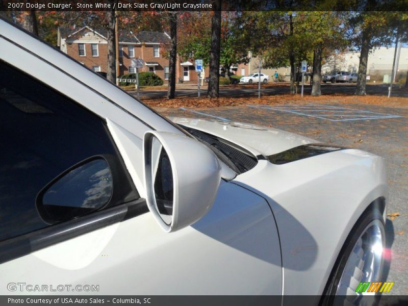 Stone White / Dark Slate Gray/Light Graystone 2007 Dodge Charger