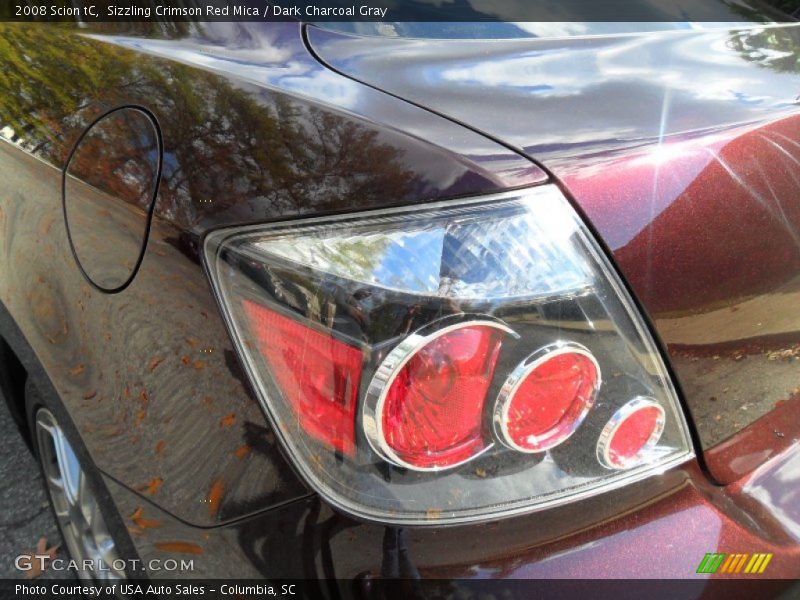 Sizzling Crimson Red Mica / Dark Charcoal Gray 2008 Scion tC