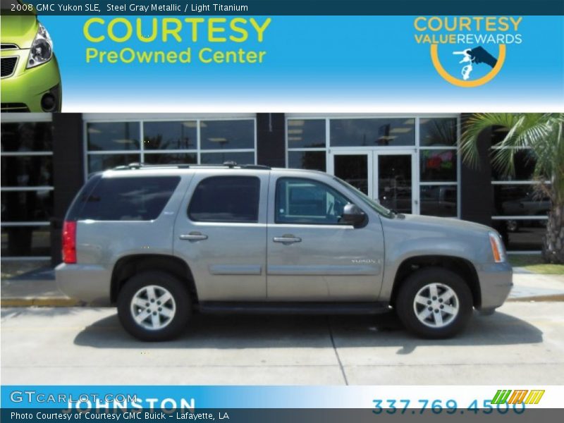 Steel Gray Metallic / Light Titanium 2008 GMC Yukon SLE