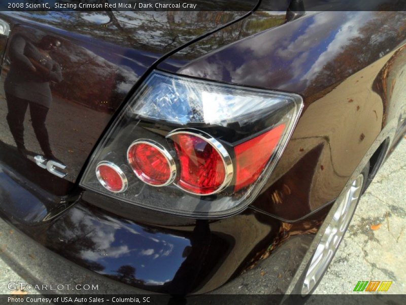 Sizzling Crimson Red Mica / Dark Charcoal Gray 2008 Scion tC