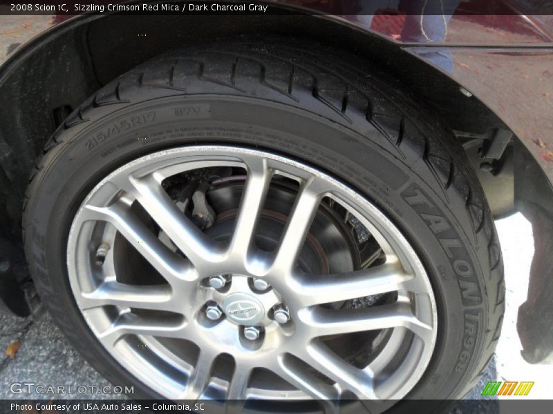 Sizzling Crimson Red Mica / Dark Charcoal Gray 2008 Scion tC