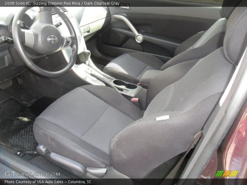 Sizzling Crimson Red Mica / Dark Charcoal Gray 2008 Scion tC