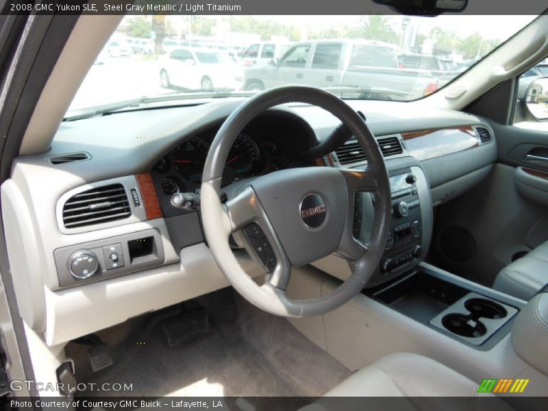 Steel Gray Metallic / Light Titanium 2008 GMC Yukon SLE