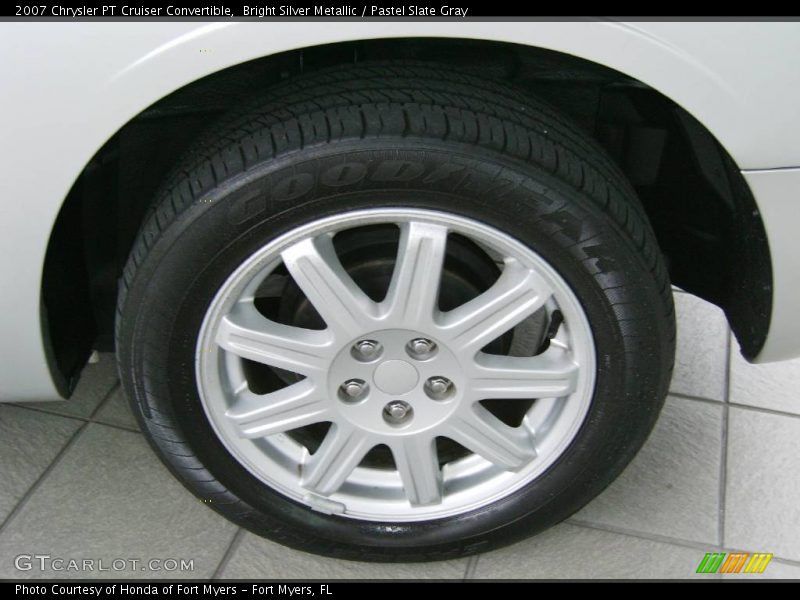 Bright Silver Metallic / Pastel Slate Gray 2007 Chrysler PT Cruiser Convertible