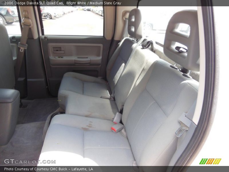Bright White / Medium Slate Gray 2006 Dodge Dakota SLT Quad Cab