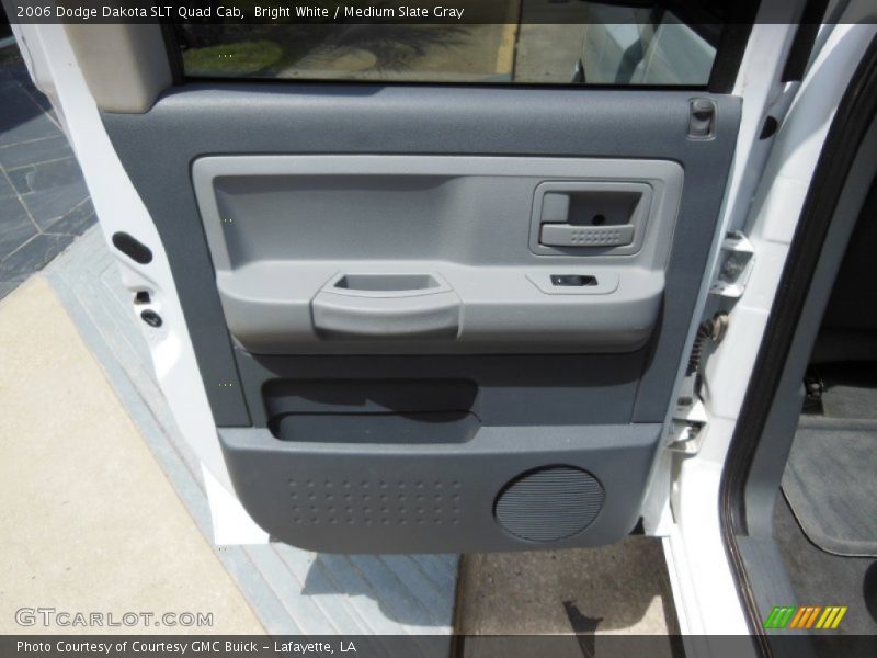 Bright White / Medium Slate Gray 2006 Dodge Dakota SLT Quad Cab