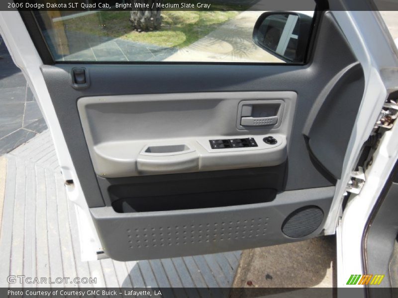 Bright White / Medium Slate Gray 2006 Dodge Dakota SLT Quad Cab