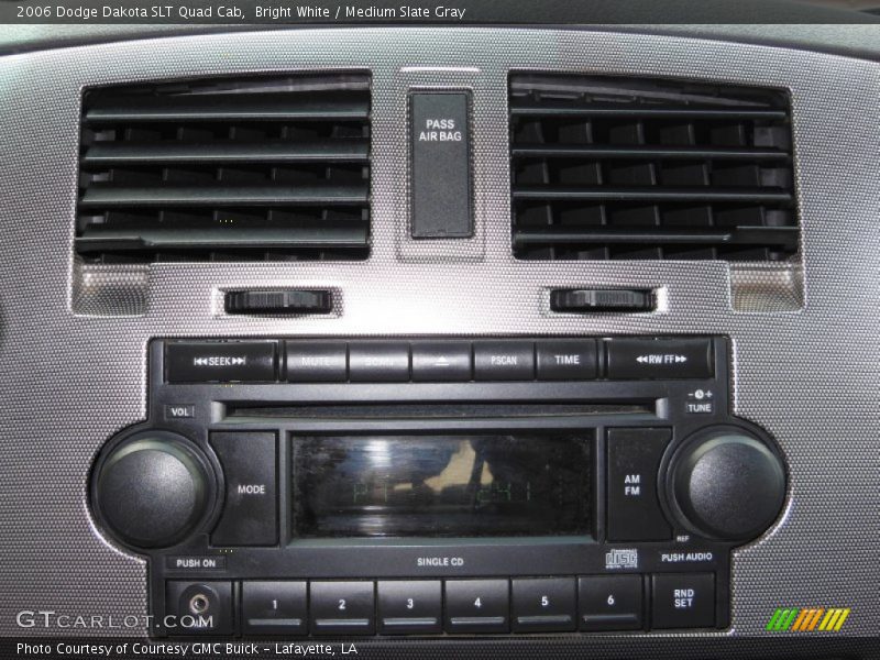 Bright White / Medium Slate Gray 2006 Dodge Dakota SLT Quad Cab