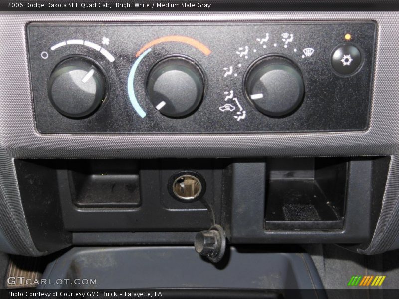 Bright White / Medium Slate Gray 2006 Dodge Dakota SLT Quad Cab